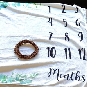 Baby photoshoot months blanket